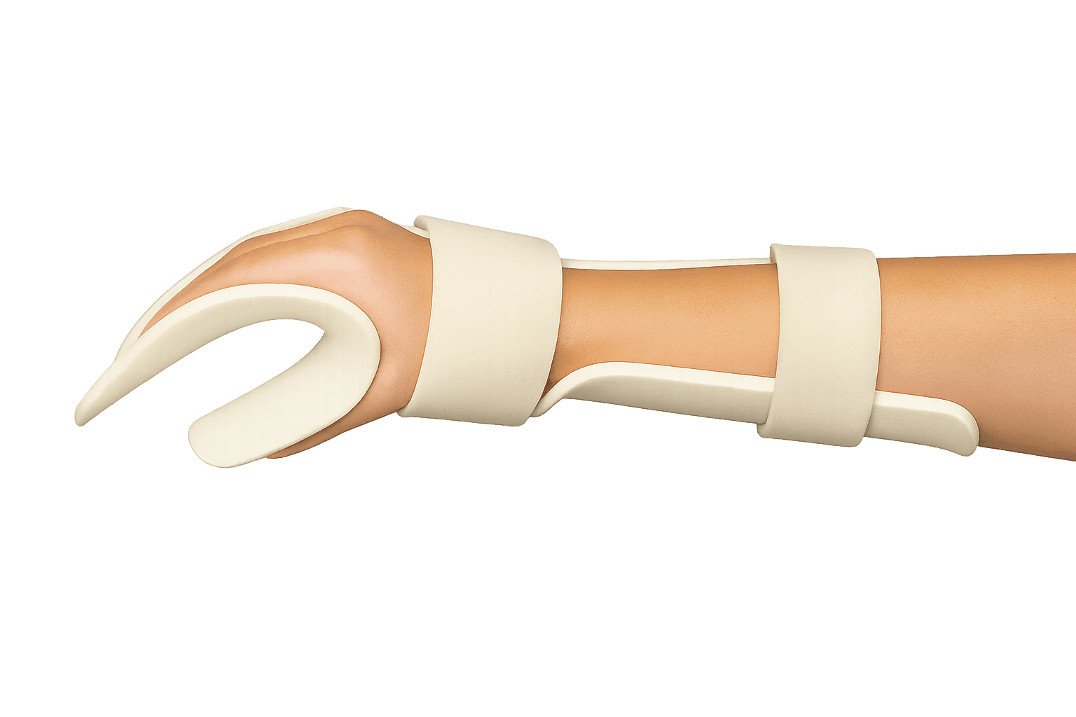 Riešo-plaštakos-pirštų įtvaras